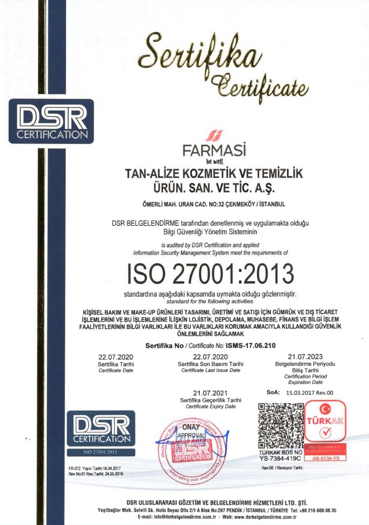 Сертификат ISO 27001